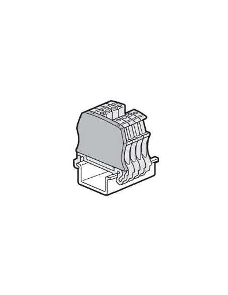 Cloison terminale pour blocs de jonction à vis viking 3 avec 1 entrée 1 sortie pas de 12mm ou 15mm LEGRAND 037551