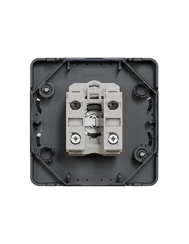 Mureva Styl Interrupteur à clé 3 positions composable IP55 IK08 gris SCHNEIDER MUR35061