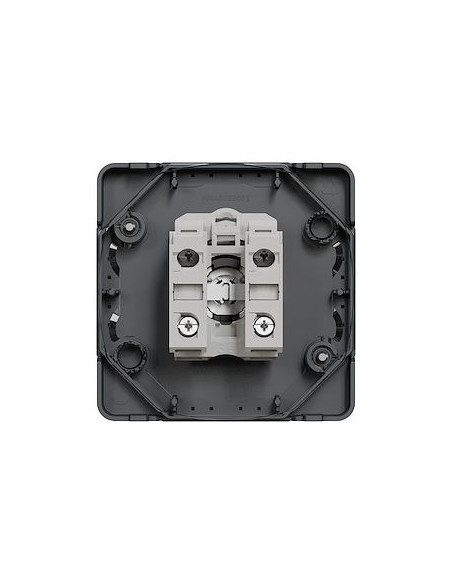 Mureva Styl Interrupteur à clé 3 positions composable IP55 IK08 gris SCHNEIDER MUR35061