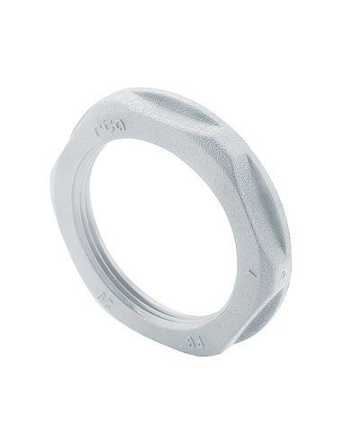 Ecrou plastique ISO40 pour presse étoupe plastique hexagonal à embase gris LEGRAND 386886