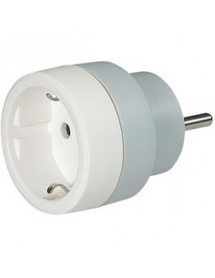 Adaptateur 2P+T 16A 230V fiche standard germanique sur prise standard français LEGRAND 050382