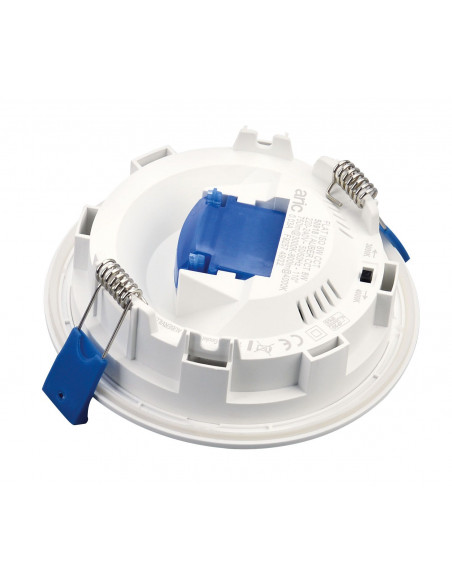 Spot FLAT-ISO-Downlight IP20/65 recouvrable fixe blanc LED 8W 860lm 3000/4000K(CCT) ARIC 50918