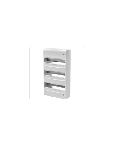 Coffret Standard sans porte 39 modules 3 rangées GEWISS GW40503