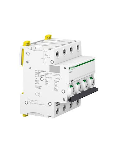 Acti9 iC60N disjoncteur 4 Pôles 10A courbe D SCHNEIDER A9F75410