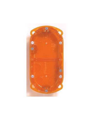 Boîte multi-matériaux Batibox 2 postes 4/5 modules verticale/horizontale profondeur 50mm LEGRAND 080122