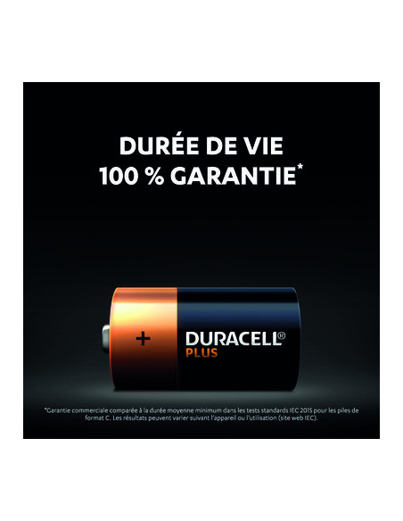 DURACELL PLUS 100% C X2 DURACELL 5000394141827