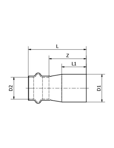 REDUC CU MF 42-35 A SERTIR GAZ CONEX / BÄNNINGER PG5243 0423500