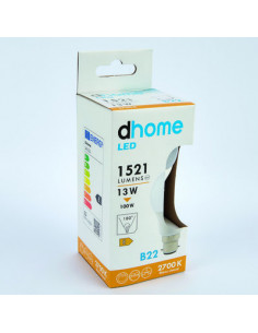 AMP LED C STD B22 2700K 1521LM DHOME A60-9 B22 2700K 1521LM 2