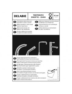 TEMPOMATIC PRO LAVABO M3/8" 6V DELABIE 445257 2