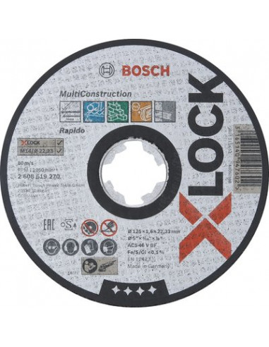 XLOCK DISQUE 125X1,6 BOSCH 2608619270