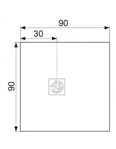 RECEVEUR BLANC 90X90 NAXOS ODYSSEA NEWEST QERYS 90X90 2