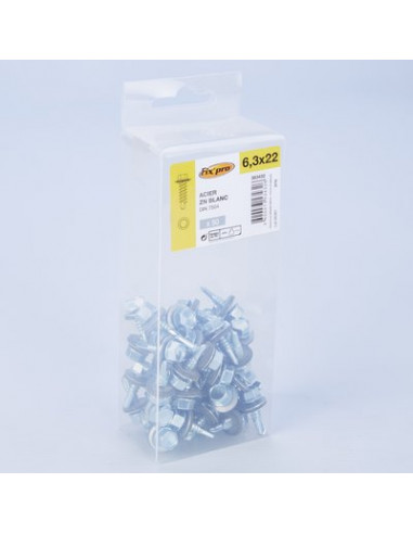 VIS HEX.AUTO+ROND 6,3X22 /50 FIXPRO FPRO7504KREC6322BP50