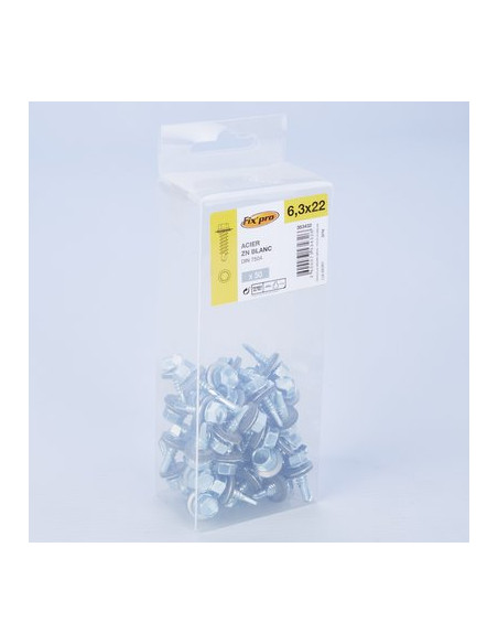 VIS HEX.AUTO+ROND 6,3X22 /50 FIXPRO FPRO7504KREC6322BP50