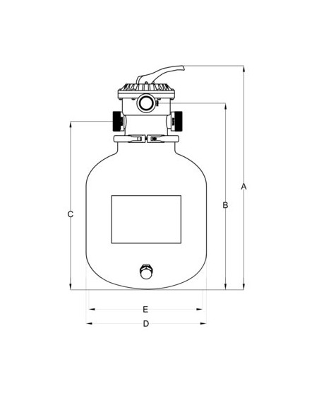 FILTRE SABLE POOLFI 500 17M³/H UBBINK 7514705