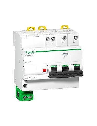 Parafoudre Acti9 iQuick PF10 3P+N 230/400V 10kA SCHNEIDER A9L16618