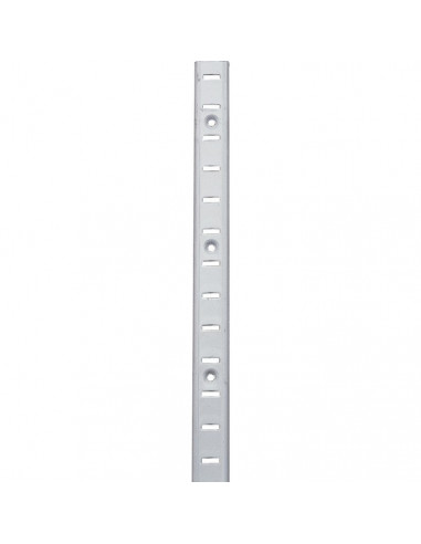 Crémaillère acier en applique laqué blanc 16X6mm Longueur 2M MONIN 522040