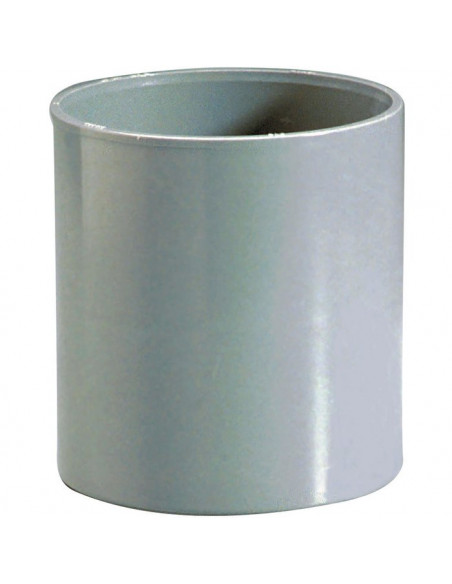 Manchon PVC égal Raccord d'évacuation Femelle/Femelle D.63mm GIRPI XMG63_S10