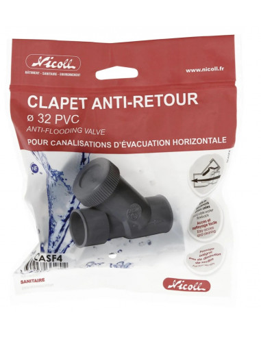 Clapet anti-retour PVC...