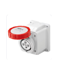 Socle de prise 10° Saillie 3P+T 32A 380V 3H GEWISS GW62556 2