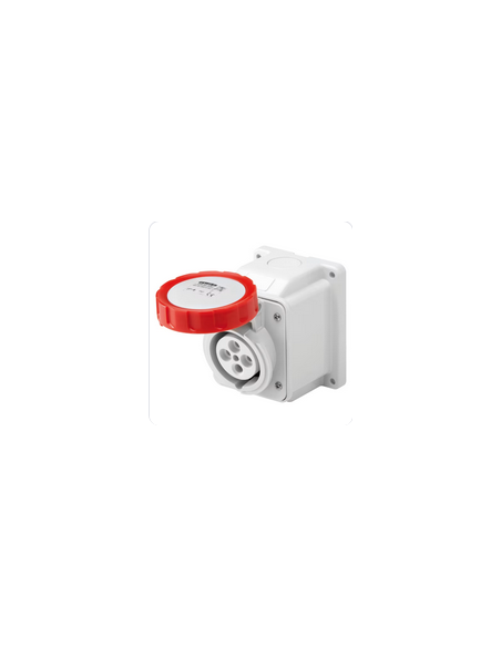 Socle de prise 10° Saillie 3P+T 32A 380V 3H GEWISS GW62556