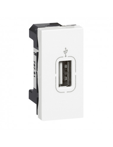 Prise USB 2.0 femelle à visser Mosaic 1 module blanc LEGRAND 078761