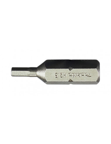 EMBOUTS COURTS HEXA 2,5MM 25MM (LOT DE 3) MAKITA B-23684