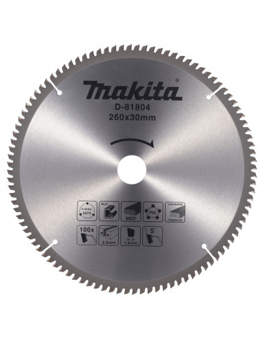LAME TCT 260/30/60 MULTI APP MAKITA D-81804