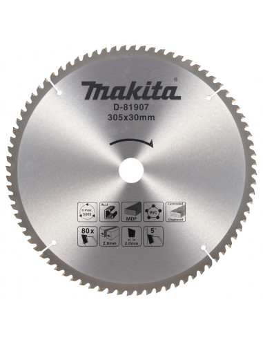 LAME TCT 305/30/60 MULTI APP MAKITA D-81907