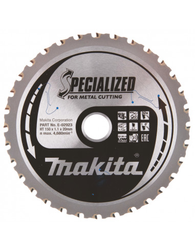 LAME CARBURE METAL SPE MET+BATT 150X20MM 32D MAKITA E-02923