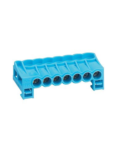 Bornier arrivée neutre a cage 7x2,5mm²-16mm² HAGER KN07N