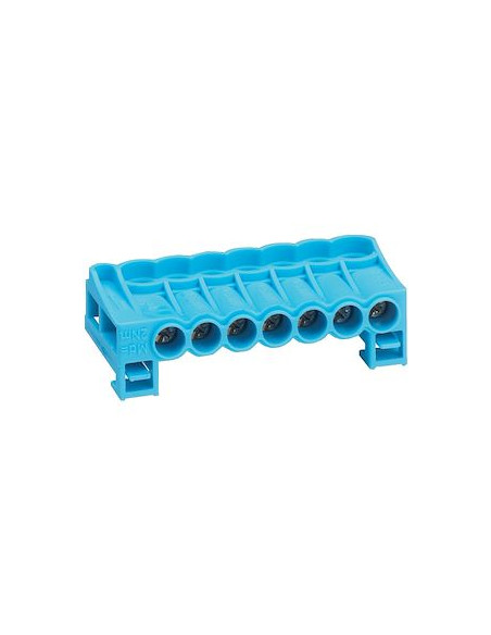 Bornier arrivée neutre a cage 7x2,5mm²-16mm² HAGER KN07N