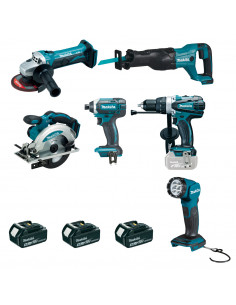 TD152+JR186+HP458+SS610+GA452+ML815+3x1840B+18RC MAKITA DLX6104MX1