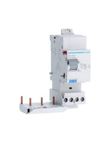 Bloc différentiel 3P+N 40A 30mA type AC HAGER BDC440F