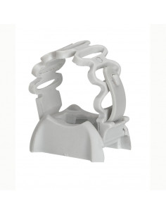 100 Clipsoconduits gris RAL7035 extensible pour conduit IRLØ20 et Ø25mm LEGRAND 031907 2