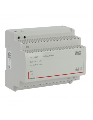 Alimentation BUS/SCS 1,2A 110-240V 6 modules DIN BTICINO BTE56