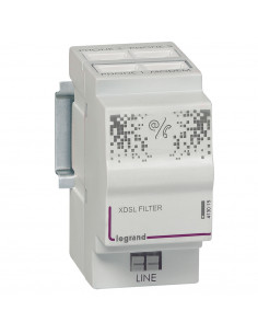 Filtre maître et répartiteur téléphonique 3 sorties et 1 sortie modem 2 modules LEGRAND 413015