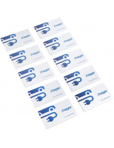 Lot de 10 badges RFID format carte HAGER XVA420