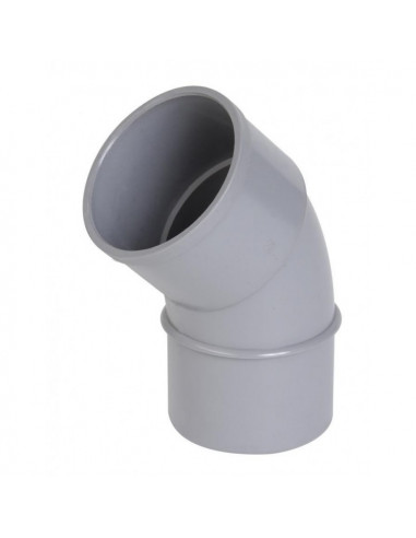 Coude PVC Mâle/Femelle 45° D.140mm NICOLL CY4