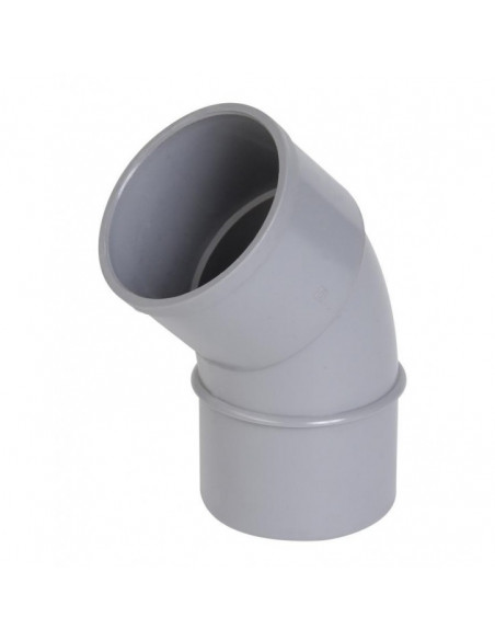 Coude PVC Mâle/Femelle 45° D.140mm NICOLL CY4