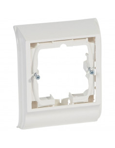 Cadre Mosaic 2 modules pose sur plinthe DLPlus 80x20mm ou 120x20mm blanc LEGRAND 031664