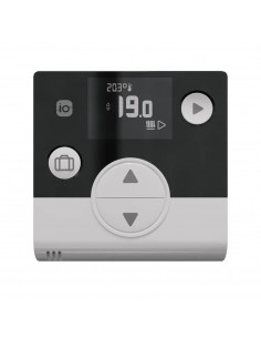 Commande d'ambiance modulante Aérolia, communication radio, alimentation filaire ou piles Noir & Blanc THERMOR 474000 2