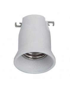 Douille en porcelaine pour éclairage public monobloc avec frein de culot E40 LEGRAND 060180