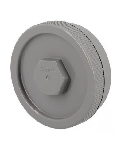 Tampon de visite avec bouchon PVC mâle-femelle diamètre 140mm NICOLL FY