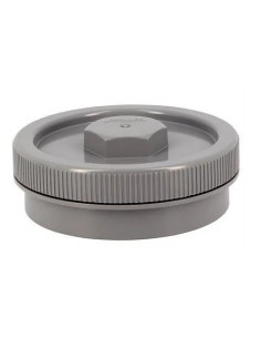 Tampon de visite avec bouchon PVC mâle-femelle diamètre 140mm NICOLL FY