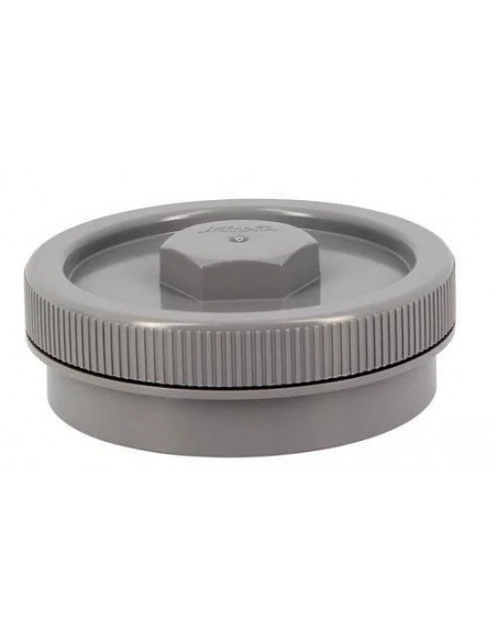Tampon de visite avec bouchon PVC mâle-femelle diamètre 140mm NICOLL FY