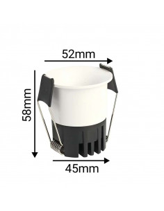 SOCA BLANC 6W 4000K 45MM ASLED SOCA7WBN