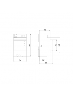 PSN-230 / 640 / 30 / KNX REG-module d’alimentation KNX PS montage sur rail DIN LUXOMATnet 90214 2