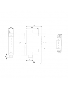 Moduleélectronique DIM KNX-IP20 KNX Secure 1Canal LUXOMATnet 90225 2