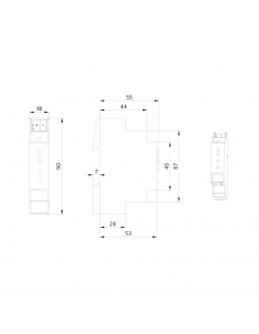 LK-IP/KNXs REG BEG 90403 LK-IP/KNXs REG routeur KNX Secure IP  LUXOMATnet 90403 2