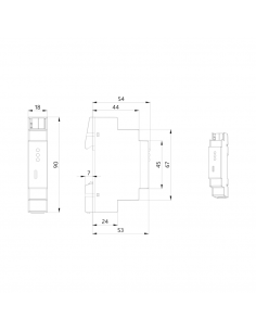USB-C-IF/KNX REG Interface de données LUXOMATnet 90408 2